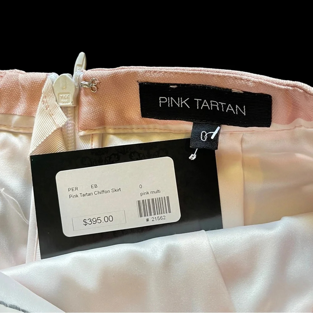 Pink Tartan Satin Stripe Full Skirt - Picture 10 of 13